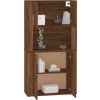 Skříň highboard kompozitní dřevo [3185353] (Barva Bílá s vysokým leskem)