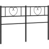 Kovové čelo postele 150 cm [355497] (Barva Černá)