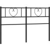 Kovové čelo postele 150 cm [355497] (Barva Černá)