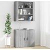 Skříň highboard kompozitní dřevo [3185363] (Barva Betonová šedá)