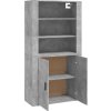 Skříň highboard kompozit [3185363] (Barva Betonová šedá)
