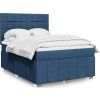 Box spring postel s matrací 140x190 cm textil [3293963] (Barva Světle šedá)