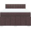Box spring postel s matrací 140x190 cm textil [3287063] (Barva Světle šedá)