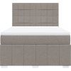 Box spring postel s matrací 140x190 cm textil [3291669] (Barva Modrá)