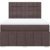 Box spring postel s matrací 140x190 cm textil [3291669] (Barva Modrá)