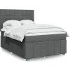 Box spring postel s matrací 140x190 cm textil [3291669] (Barva Modrá)