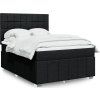 Box spring postel s matrací 140x190 cm textil [3291669] (Barva Modrá)