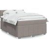 Box spring postel s matrací 140x190 cm textil [3289369] (Barva Modrá)