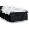 Box spring postel s matrací 140x190 cm textil [3289369] (Barva Modrá)