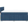 Box spring postel s matrací 140x190 cm textil [3289369] (Barva Modrá)