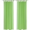 Voálové závěsy, 2 ks, 140x175 cm, [130203] (Barva Zelená)