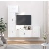 5dílný set TV skříněk kompozitní dřevo [3188622] (Barva Bílá)