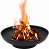 Přenosné ohniště 57 cm ocel [313342] (Barva Černá)