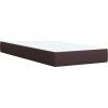 Box spring postel s matrací 90x190 cm textil [3286919] (Barva Tmavě hnědá)