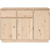 Příborník 110 x 34 x 75 cm masivní borové dřevo [814329] (Barva Přírodní)