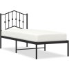 Kovový rám postele s čelem 75 x 190 cm [373828] (Barva Bílá)