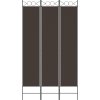 3dílný paraván 120x220 cm textil [350163] (Barva Hnědá)