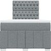 Box spring postel s matrací 120x190 cm textil [3291619] (Barva Krémová)