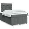 Box spring postel s matrací 120x190 cm textil [3291619] (Barva Krémová)