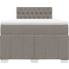 Box spring postel s matrací 120x190 cm textil [3287018] (Barva Taupe)