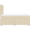 Box spring postel s matrací 120x190 cm textil [3293926] (Barva Krémová)