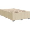 Box spring postel s matrací 120x190 cm textil [3293926] (Barva Krémová)