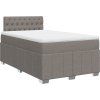 Box spring postel s matrací 120x190 cm textil [3289319] (Barva Krémová)