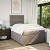 Box spring postel s matrací 120x190 cm textil [3291604] (Barva Taupe)