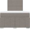 Box spring postel s matrací 120x190 cm textil [3291604] (Barva Taupe)