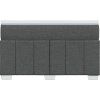 Box spring postel s matrací 120x190 cm textil [3285461] (Barva Krémová)