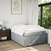 Box spring postel s matrací 120x190 cm textil [3285461] (Barva Krémová)