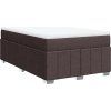 Box spring postel s matrací 120x190 cm textil [3285461] (Barva Krémová)