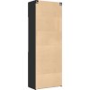 Úzká úložná 80x42,5x225 cm kompozitní dřevo [3281344] (Barva Černá)