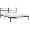 Kovový rám postele s čelem 150 x 200 cm [355367] (Barva Černá)