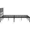 Kovový rám postele s čelem 120 x 200 cm [372177] (Barva Černá)