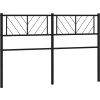 Kovové čelo postele 120 cm [372210] (Barva Černá)