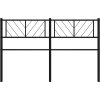 Kovové čelo postele 120 cm [372210] (Barva Černá)