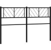 Kovové čelo postele 120 cm [372210] (Barva Černá)