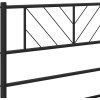 Kovové náhradní čelo postele 120 cm [372210] (Barva Černá)