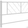 Kovové náhradní čelo postele 120 cm [372210] (Barva Černá)