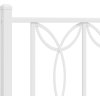 Kovové čelo postele 150 cm [376211] (Barva Bílá)