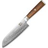 Nůž SOK kuchyňský Santoku 185 mm Cocobolo White Damascus [6340612]