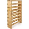 Regál na víno G21 na 72 lahví, bambusový [6355502]