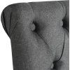 Jídelní židle 6 ks textil [275151] (Barva Tmavě šedá)