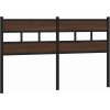 Čelo postele 150 cm ocel a kompozitní dřevo [4017087] (Barva Kouřový dub)