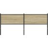 Čelo postele 190 cm kompozitní dřevo a ocel [4007753] (Barva sonoma)