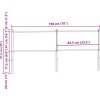 Čelo postele 190 cm kompozitní dřevo a ocel [4007753] (Barva sonoma)