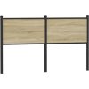 Čelo postele dub 150 cm kompozitní dřevo a ocel [4007750] (Barva sonoma)