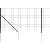 Drátěný plot s kotevními hroty 1 x 25 m [154281] (Barva Antracitová)