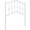 Kovové čelo postele 75 cm [373864] (Barva Bílá)